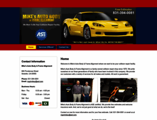 mikesautobodyseaside.com screenshot