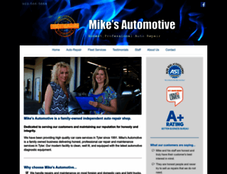 mikesautomotivetyler.com screenshot