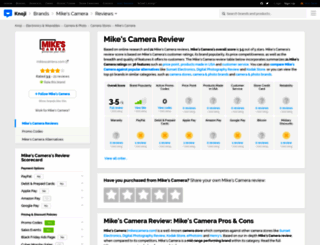 mikescamera.knoji.com screenshot