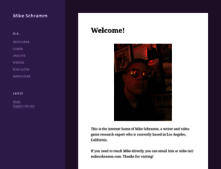 mikeschramm.com screenshot
