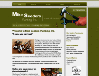 mikeseedersplumbing.com screenshot