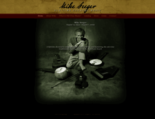 mikeseeger.info screenshot