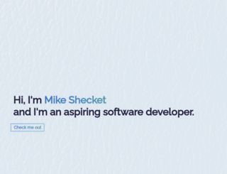 mikeshecket.com screenshot