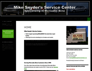 mikesnyderservicecenter.com screenshot