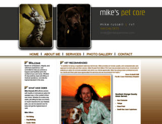 mikespetcare.com screenshot