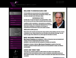 mikevaccaro.com screenshot