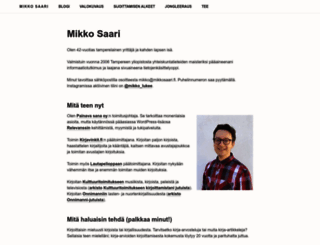 mikkosaari.fi screenshot