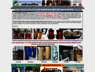 mikronfiltre.com screenshot
