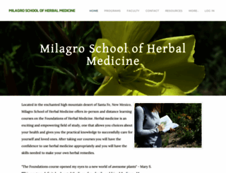 milagroschoolofherbalmedicine.com screenshot