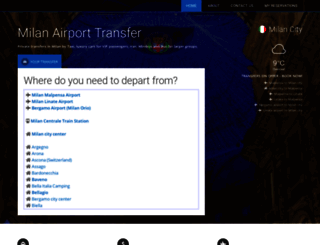milan-airport-transfer.com screenshot