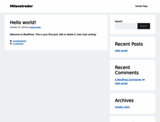 milanotrader.com screenshot