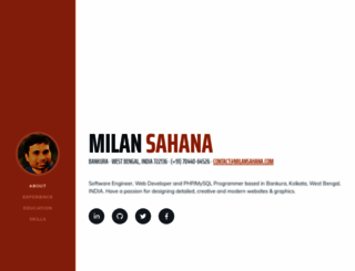 milansahana.com screenshot