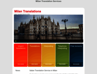 milantranslations.com screenshot