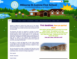 milborne.eschools.co.uk screenshot