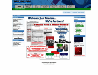 milburnprinting.com screenshot