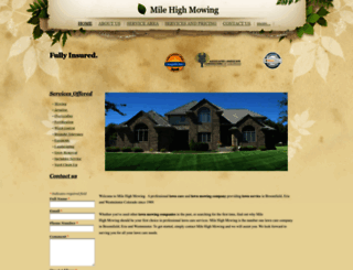 milehighmowing.com screenshot