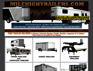 milehightrailers.com screenshot