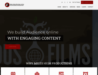 mileshighproductions.com screenshot