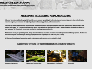 milestonelandscaping.com screenshot