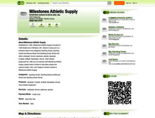 milestones-athletic-supply.hub.biz screenshot