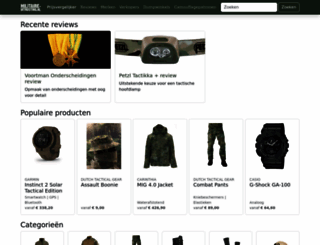 militaire-uitrusting.nl screenshot