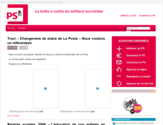 militant.parti-socialiste.fr screenshot