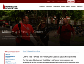 military.uiw.edu screenshot
