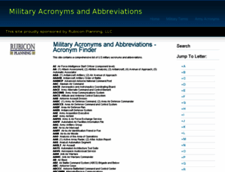 militaryacronyms.net screenshot