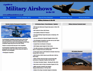 militaryairshows.co.uk screenshot