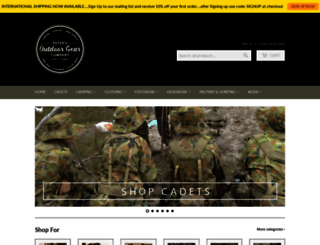 militaryandcamping.com.au screenshot
