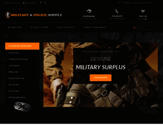 militaryandpolicesupply.net screenshot