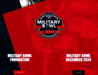 militarybowl.org screenshot