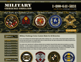militarychallengecoins.com screenshot