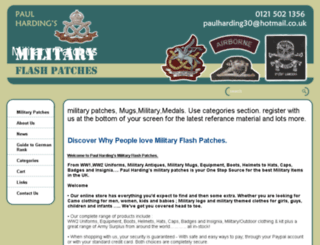 militaryflashpatches.co.uk screenshot