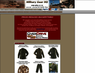 militarygearhq.com screenshot