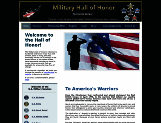militaryhallofhonor.com screenshot
