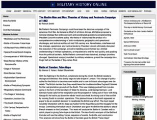 militaryhistoryonline.com screenshot