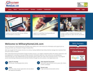 militaryhomelink.com screenshot