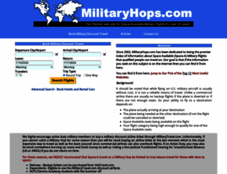 militaryhops.com screenshot