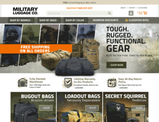 militaryluggage.com screenshot