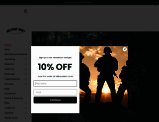militarymart.co.uk screenshot