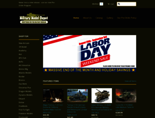 militarymodeldepot.com screenshot