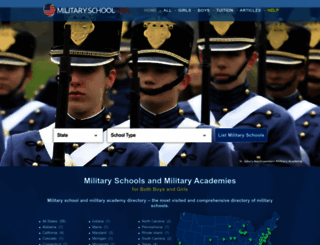 militaryschoolusa.com screenshot