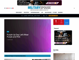 militaryspouse.com screenshot