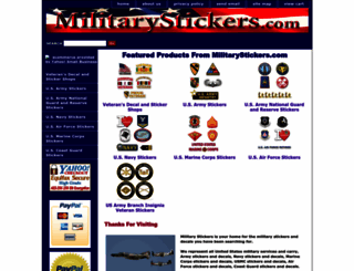 militarystickers.com screenshot