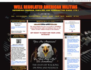 militias.ning.com screenshot