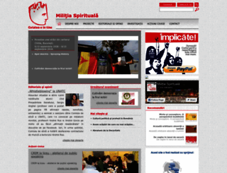 militiaspirituala.ro screenshot