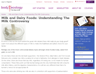 milk.bodyecology.com screenshot