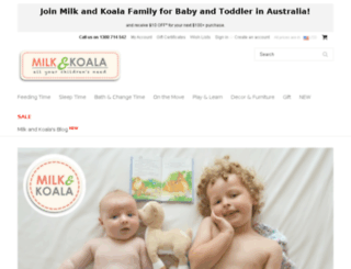 milkandkoala.com.au screenshot