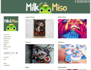 milkandmiso.storenvy.com screenshot